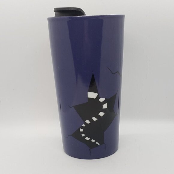 David's Tea Purple Halloween Ceramic Travel Cup - Picture 3 of 12
